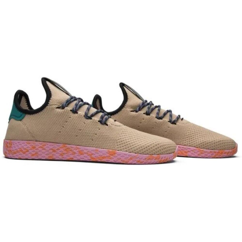 Size 10.5 Pharrell x adidas Tennis Hu Pink Marble Sneakers Shoes